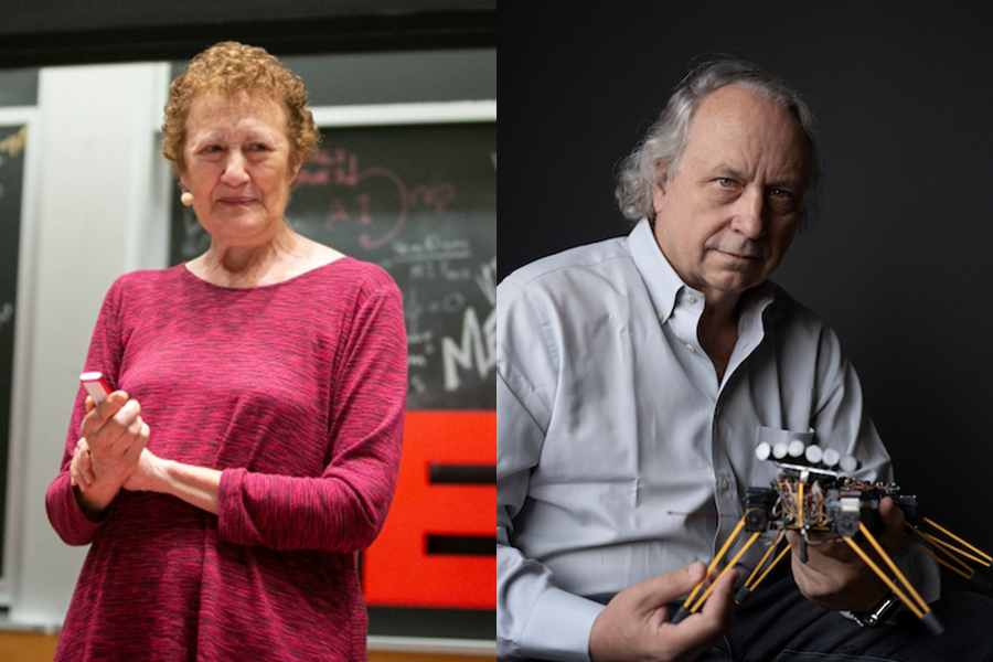 MIT CSAILers Barbara Liskov and Rodney Brooks.