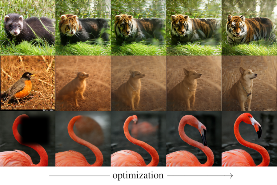 A system capable of generating images normally requires a tokenizer, which compresses and encodes visual data, along with a generator that can combine and arrange these compact representations in order to create novel images. MIT researchers discovered a new method to create, convert, and “inpaint” images without using a generator at all. This image shows how an input image can be gradually modified by optimizing tokens (Credits: Image courtesy of the authors).